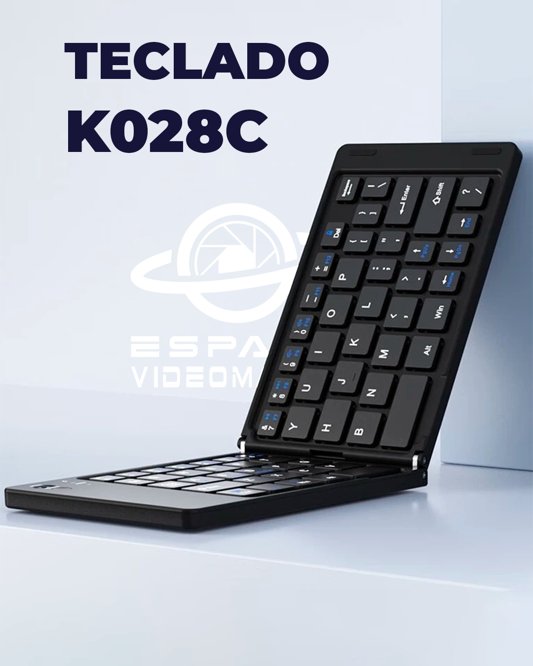 Mini Teclado Portátil K028C Bluetooth Sem Fio COM MOUSE