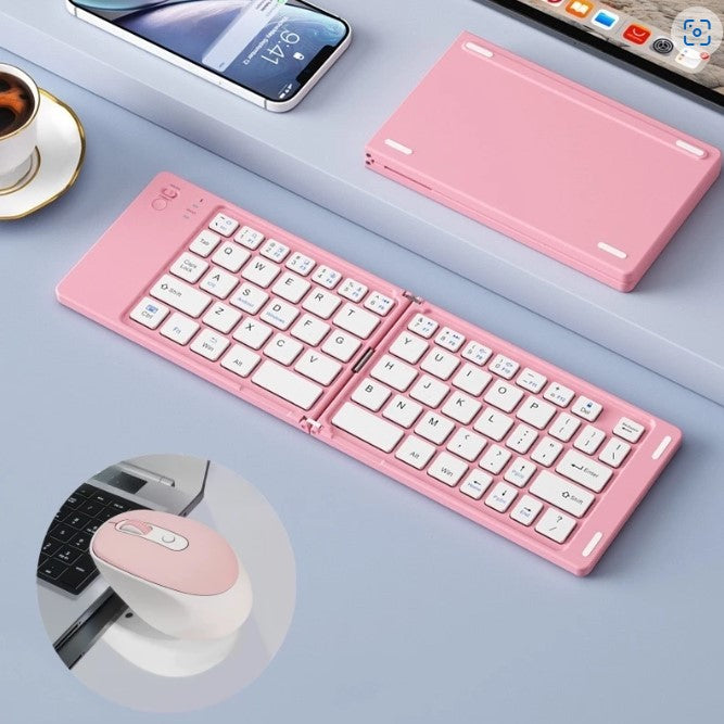 Mini Teclado Portátil K028C Bluetooth Sem Fio COM MOUSE
