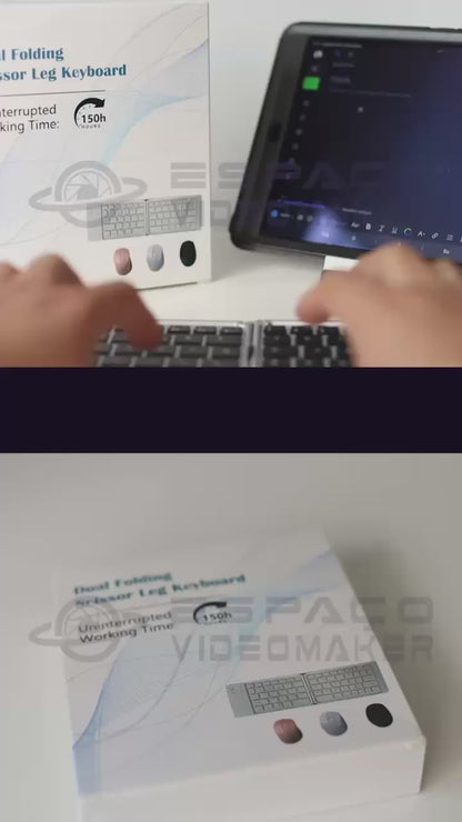 Mini Teclado Portátil K028C Bluetooth Sem Fio COM MOUSE